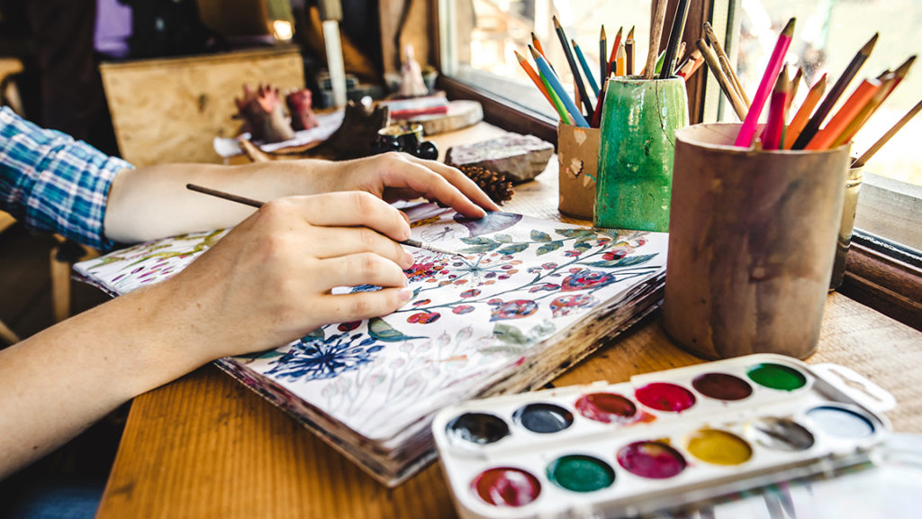 Beginners Art Journaling Workshop | Blue Palette Art Studio